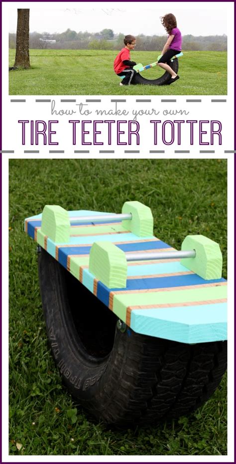 Tire Teeter Totter Sugar Bee Crafts Playground Swing Set Backyard