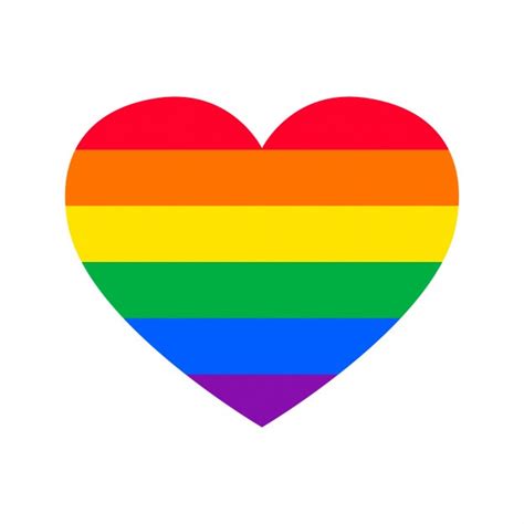 Orgullo Gay Plano En Forma De Corazón Vector Gratis