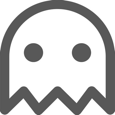 Pac Man Ghost Stroke Icon Royalty Free Stock Image Storyblocks