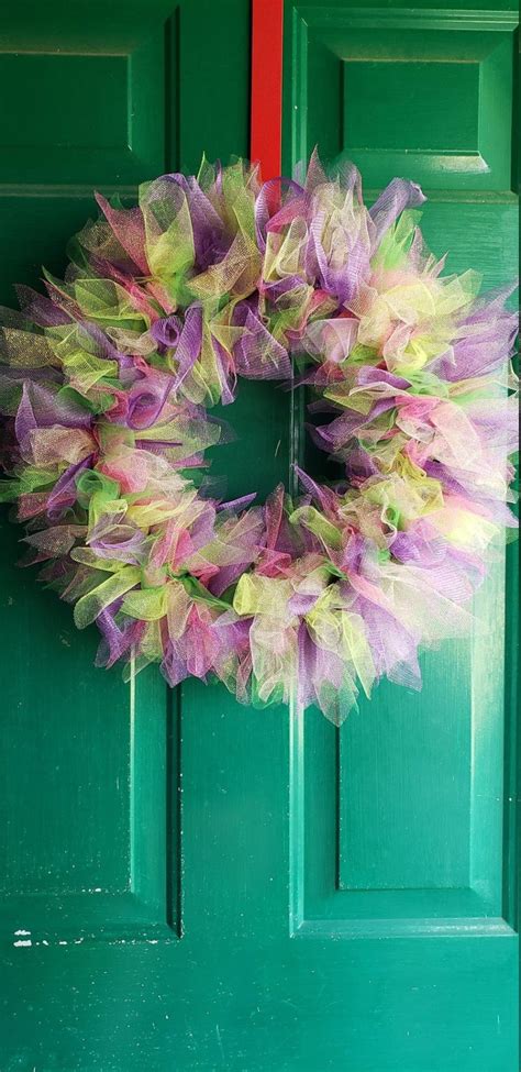 20 Easter Tulle Wreaths Designs The Funky Stitch