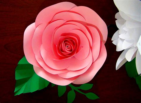 Molde De Petalos De Rosa Para Imprimir Flores De Papel