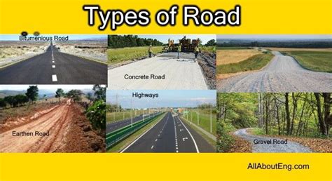 Types Of Road Road Civil Construction Gravel Road