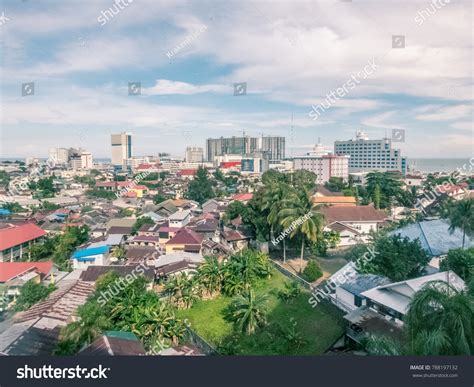 Balikpapan Indonesiakalimantan July 2017 Balikpapan Cityscape Stock