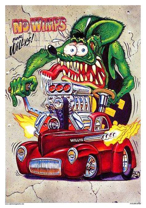 Vintage Reproduction Racing Poster Rat Fink Willys Gasser Hot Etsy