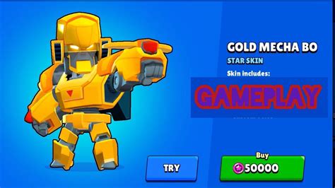 Gold Mecha Bo Unbelievable Gameplay Brawl Stars Youtube