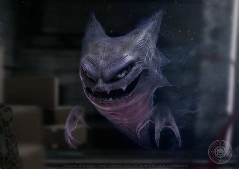 Artstation Haunter Joshua Dunlop Pokemon Realistic Creepy Pokemon