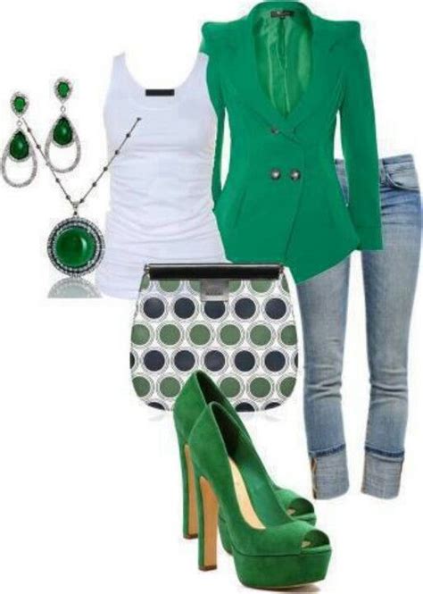 Emerald Green Outfit Colour Combinations Fashion Fashion Night Outfits
