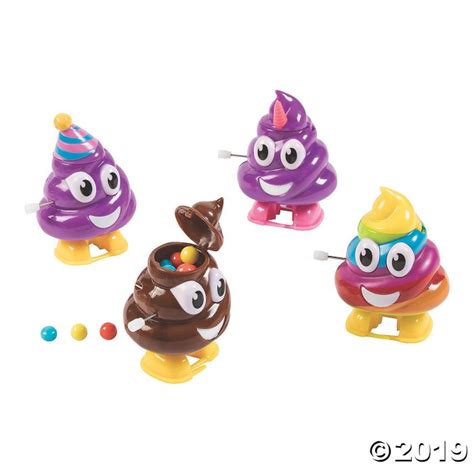 Oh Poop Emoji Candy Dispensers 6 Pieces