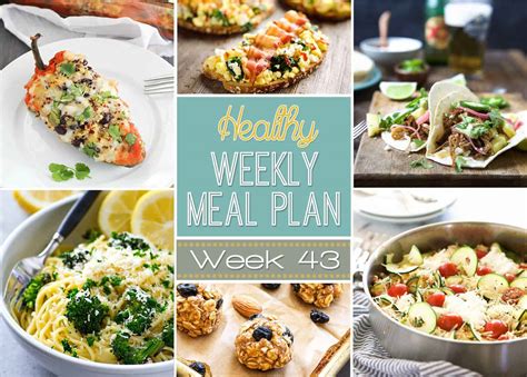 Basically, eating the morning meal has never been easier. Healthy Meal Plan Week #43 | Easy Healthy Recipes Using Real Ingredients
