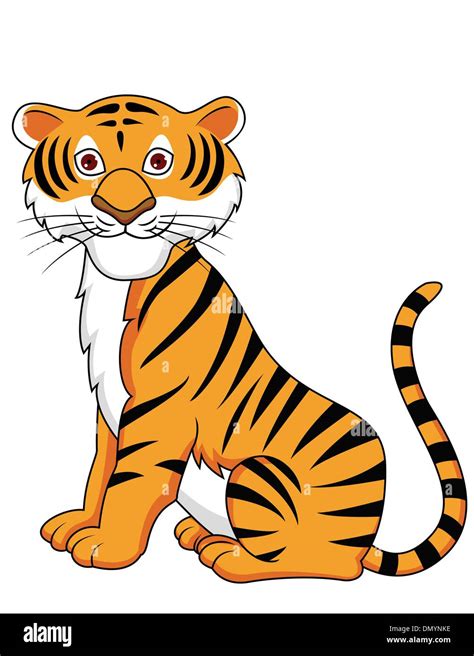 Tigre Dessin Animé Image Vectorielle Stock Alamy