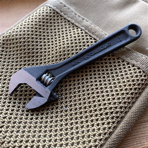 The Edc Tool Roll Crescent 4″ Adjustable Wrench Jerking The Trigger