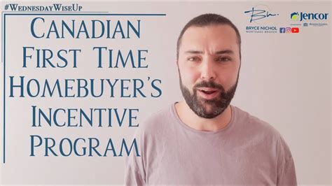 canadian first time homebuyers incentive program explained wednesdaywiseup youtube