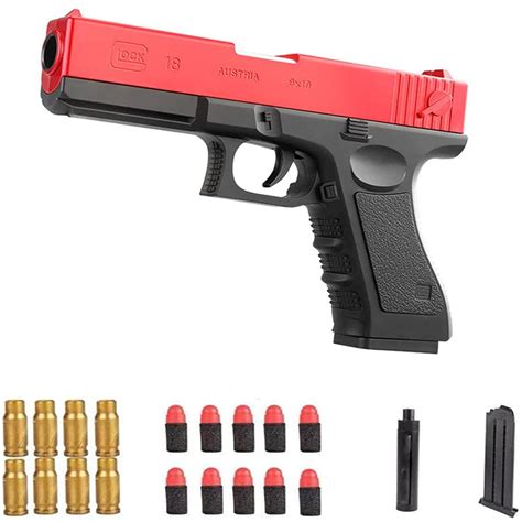 Xydm Shell Ejection Soft Bullet Toy Guntoy Gun With Ejecting Magazine And Bulletsfun Outdoor