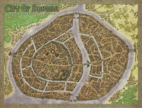 Daboha Citymap By Djekspek On Deviantart Fantasy City Map Fantasy