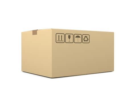 Premium Photo Single Closed Cardboard Box