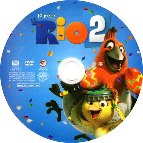 Rio 2 Dvd Cover And Label 2014 R1