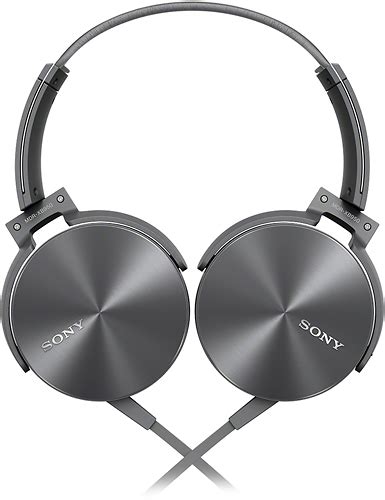 Sony On Ear Headphones Gray Mdrxb950aph Best Buy