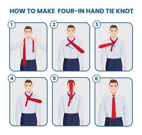 How To Tie The Four In Hand Knot Easily Suits Expert