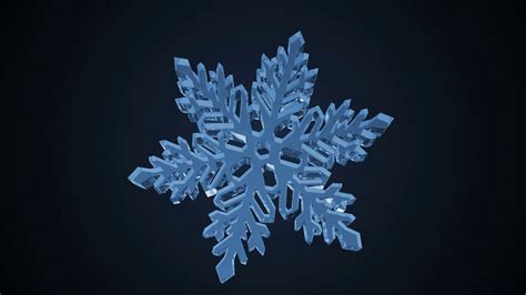 Animation Of Rotating Snowflake 3d Animation Motion Background