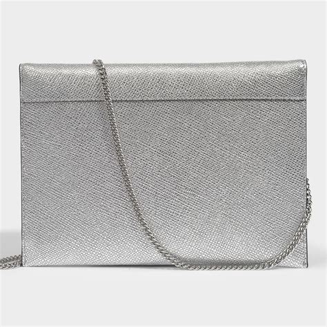 Michael Michael Kors Leather Barbara Large Soft Envelope Clutch In