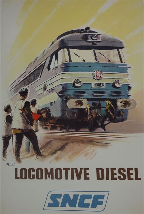 Locomotive Diesel Locomotive diesel Affiches rétro Locomotive