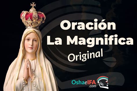 Oración La Magnifica Original O La Magnificat 2024