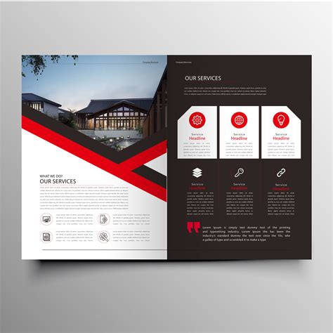 Red Professional Brochure Template Bundle By CreativeDesign ...