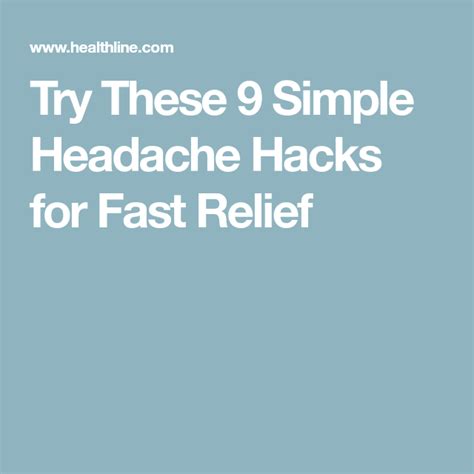 Try These 9 Simple Headache Hacks For Fast Relief Alternative Health