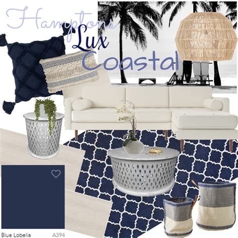 Living Room Hamptons Coastal Classic Interior Design Mood Board By