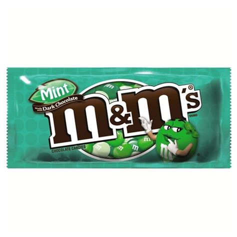 Mandms Mint Dark Chocolate Candies 15 Oz Pouches Pack Of 24 Walmart