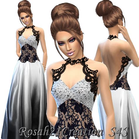 Sims 4 Ccs The Best Dress By Sims Dentelle
