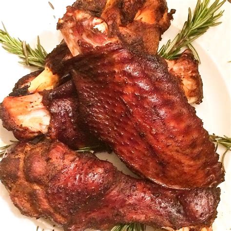 smoked turkey wings seasoned with a homemade savory rosemary rub smoked turkey wings smoked