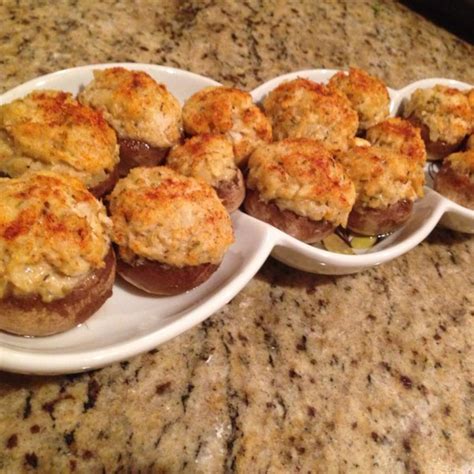 Prepare your crab filling for these stuffed mushrooms. Crab Stuffed Mushrooms - Quick Family Recipes