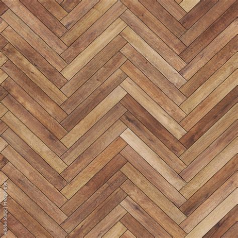 Seamless Wood Parquet Texture Herringbone Brown Stock Photo Adobe Stock