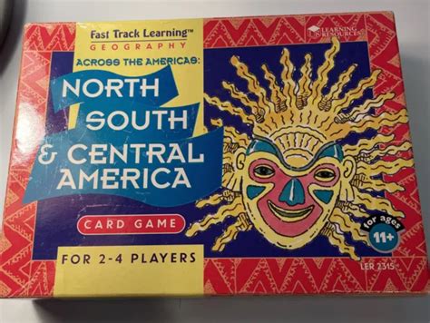 Fast Track Learning Geography North South And Central Americas Card