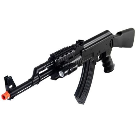 Ukarms Ak 47 Spring Airsoft Rifle Sniper Gun 74 W 6mm Bb Laser Led