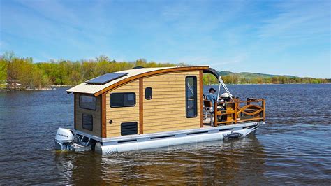 Woodworker Builds The Perfect Tiny Houseboat House Boat Boat Shanty