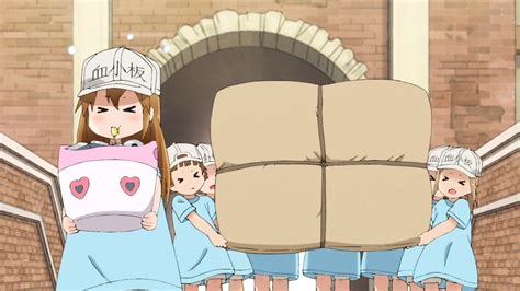 Even he is charmed by the absolute adorableness of the platelets. My Shiny Toy Robots: Anime REVIEW: Cells at Work!