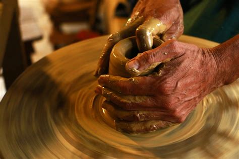 Free Images Wood Workshop Spinning Pottery Close Up Art Hands Handmade Clay Carving