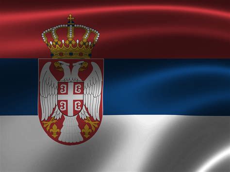 Serbien Flagge 016 - Hintergrundbild