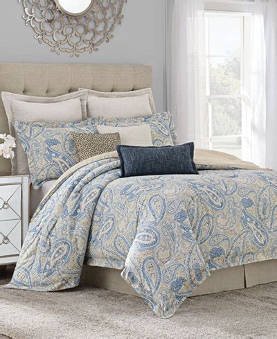 Manchester mills, pillowtex, phoenix down, down etc. Savannah Home Sakura Paisley California King Comforter Set ...