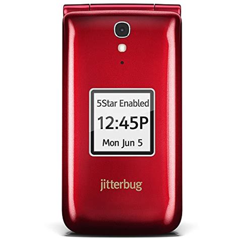 Jitterbug Flip Easy To Use Cell Phone For Seniors Red By Greatcall Pricepulse