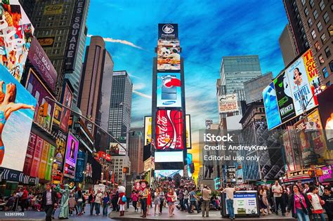 Times Square In New York City Stockfoto En Meer Beelden Van Stad New