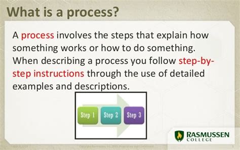 Defining A Process