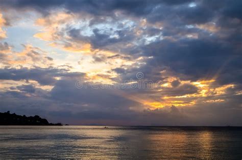 Tropical Sunset On Thai Island Stock Image Image Of Dawn Golden