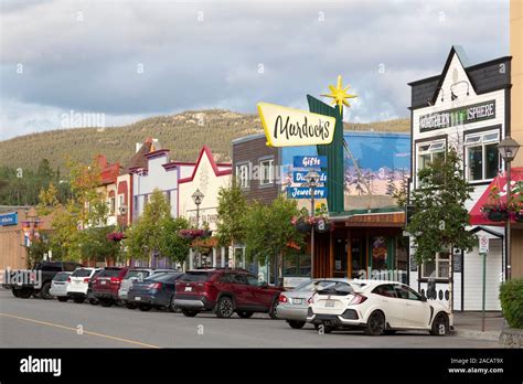 Stores On Main Street In Whitehorse The Yukon Canada Vehicles Park