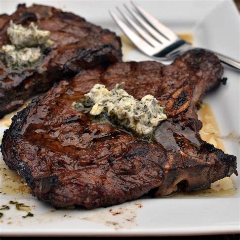 You can cook some potatoes right along with your stake. Marinated Herb T Bone Steaks | RecipeLion.com