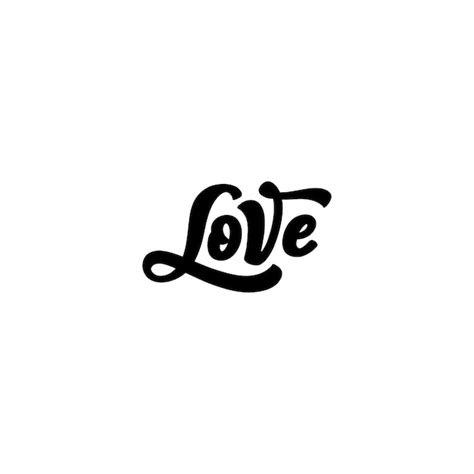 Premium Vector Love Sticker Lettering
