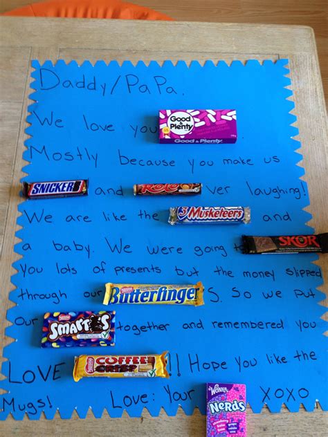 Lukes Fathers Day Candy Bar Card Fun Ts Party Ts Ts For