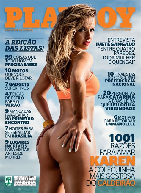 Karen Kounrouzan Naked Blonde In Playbabe Brazil November VIRAL PIT